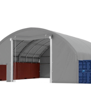 Přístřešek na kontejner RoundArctic 10m x 12m x 6,2m PVC 720g/m² F72
